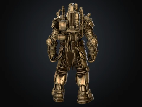 Steampunk Juggernaut 3D Model