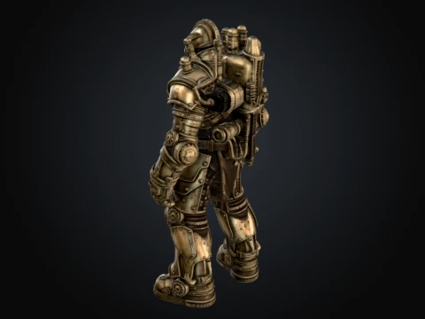 Steampunk Juggernaut 3D Model