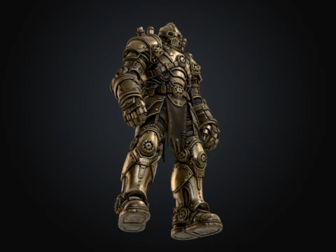 Steampunk Juggernaut 3D Model