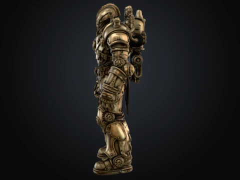 Steampunk Juggernaut 3D Model