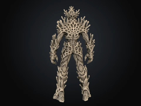 Calcified Coral Guardian 3D Model