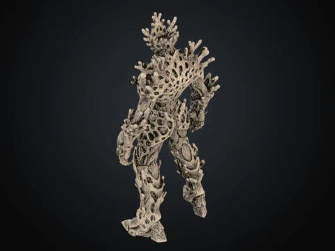 Calcified Coral Guardian 3D Model