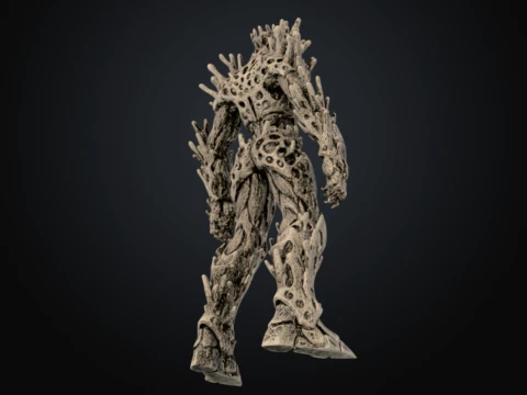 Calcified Coral Guardian 3D Model