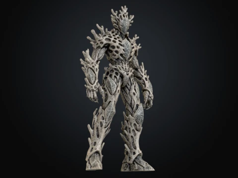 Calcified Coral Guardian 3D Model