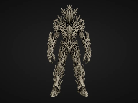 Calcified Coral Guardian 3D Model