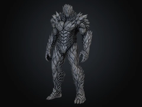 Stone Colossus 3D Model