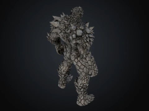 Stone Colossus 3D Model