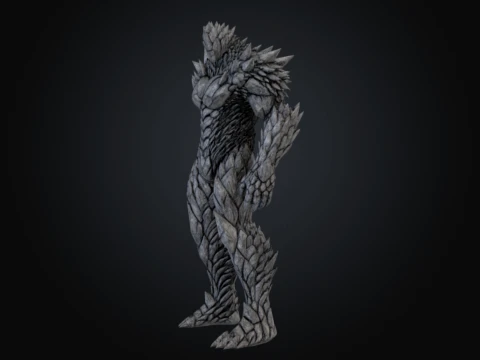 Stone Colossus 3D Model
