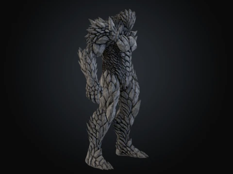 Stone Colossus 3D Model