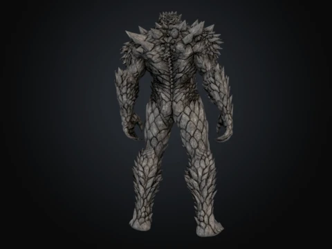 Stone Colossus 3D Model