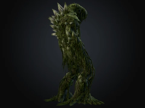Thornback Moss Golem 3D Model