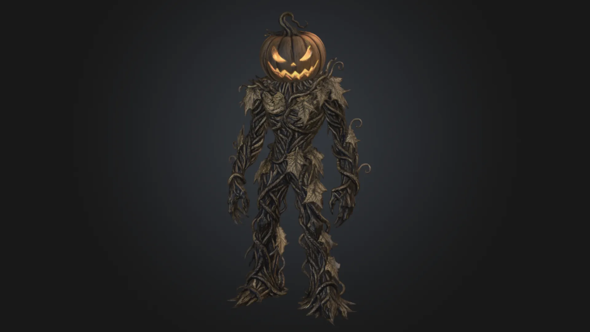 Pumpkin Wight 3D Model .c4d .max .obj .3ds .fbx .stl .blend 