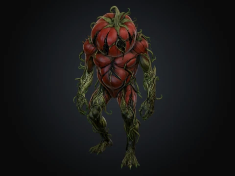 Tomate trop m&ucirc;re Modèle 3D
