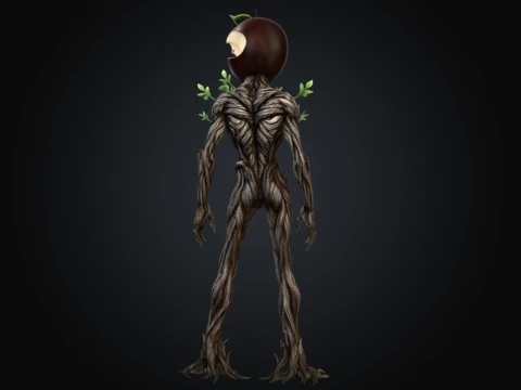 A Bitten Apple 3D Model