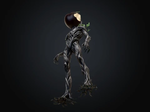 A Bitten Apple 3D Model