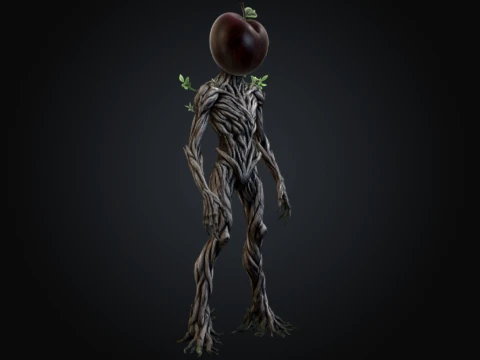 A Bitten Apple 3D Model