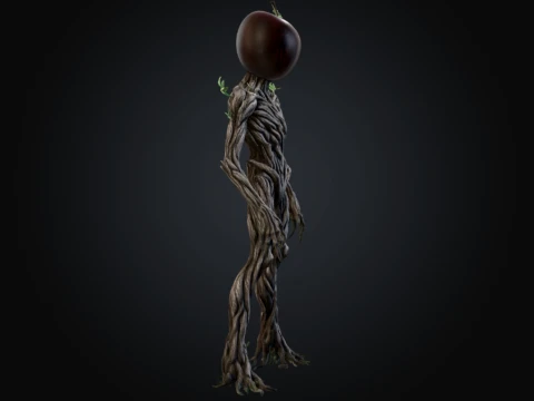 A Bitten Apple 3D Model
