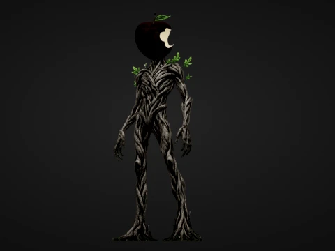 A Bitten Apple 3D Model