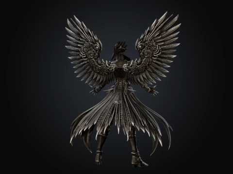Gearwinged Avian 3D Model