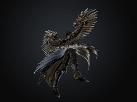 Gearwinged Avian 3D Model