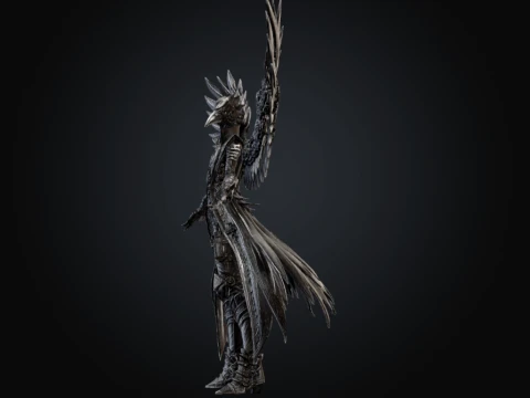 Gearwinged Avian 3D Model