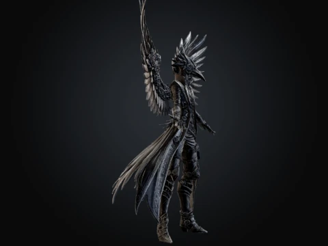 Gearwinged Avian 3D Model
