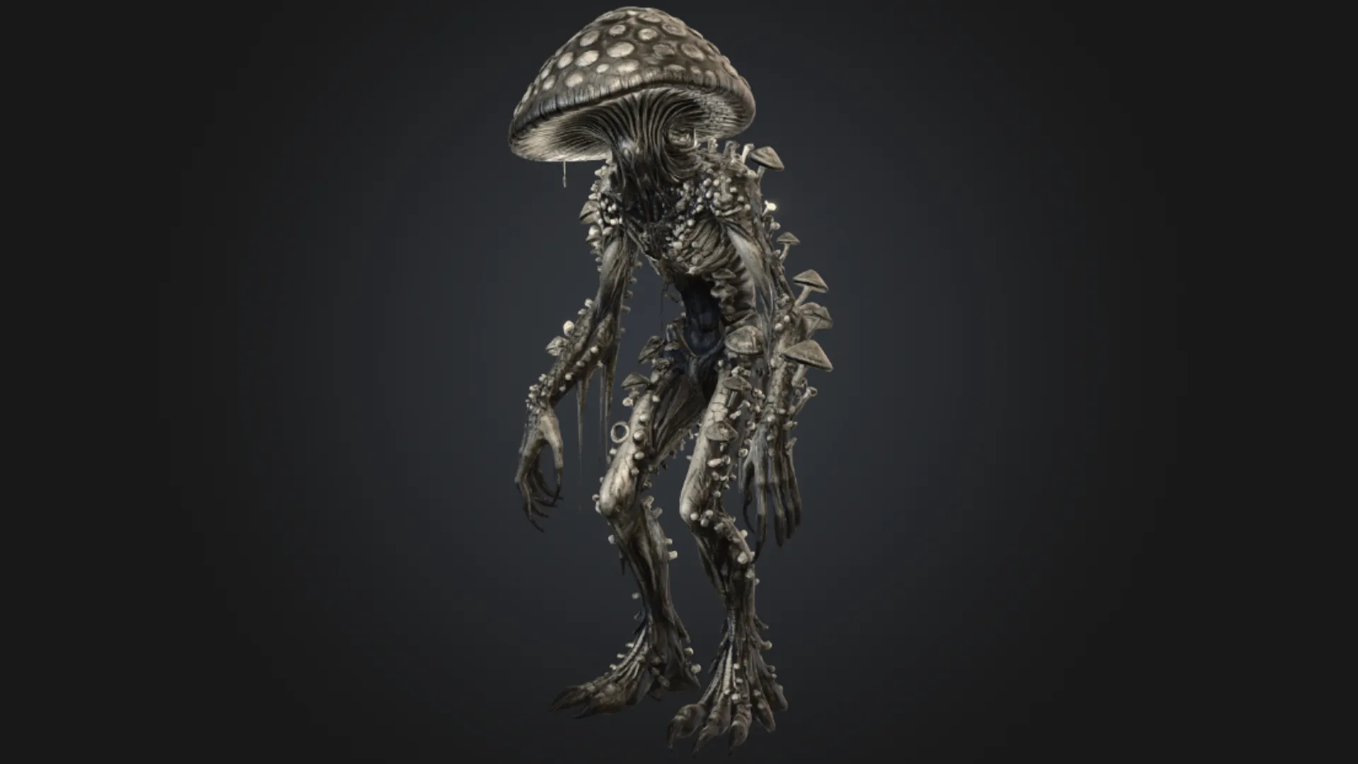 Mycelial Husk 3D Model .c4d .max .obj .3ds .fbx .stl .blend 