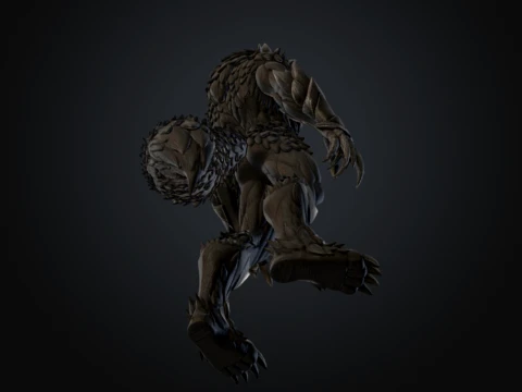 Obsidian Alpha Fenrir 3D Model