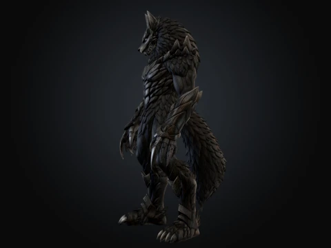 Obsidian Alpha Fenrir 3D Model