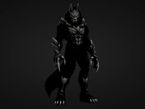 Obsidian Alpha Fenrir 3D Model