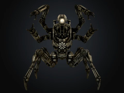 Mechanical Cog Worker 3D Model
