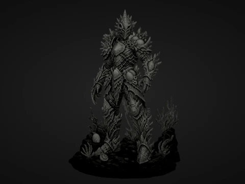 Abyssal Shellwarden Modelo 3D