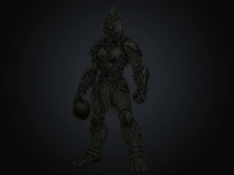 Thatch Coconut Harvester Model 3D