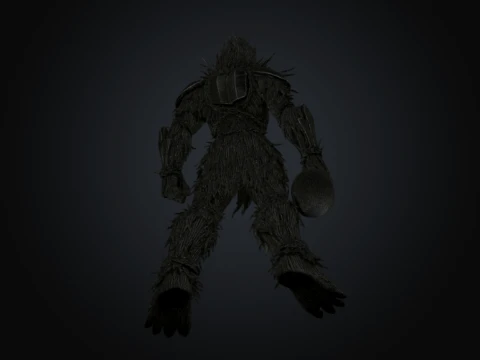 Thatch Coconut Harvester 3D Model