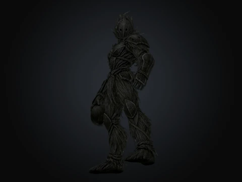 Thatch Coconut Harvester 3D Model