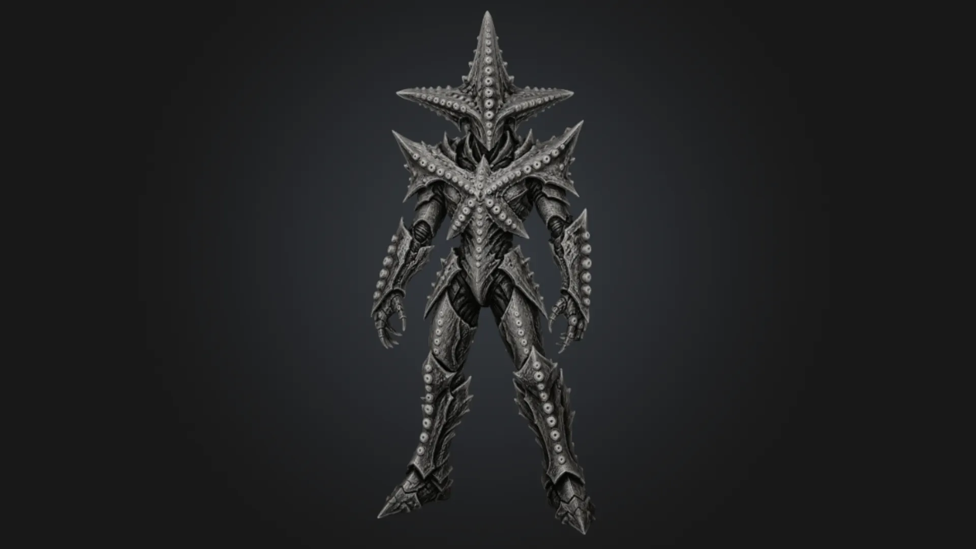 Abyssal Asteroidea 3D Model .c4d .max .obj .3ds .fbx .stl .blend