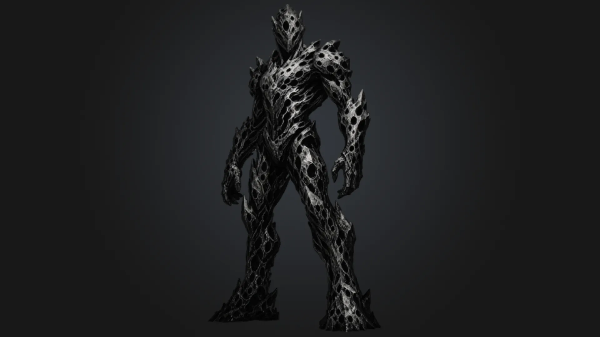 Moon Golem 3D Model .c4d .max .obj .3ds .fbx .stl .blend