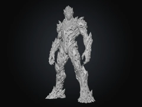 Moon Golem 3D Model