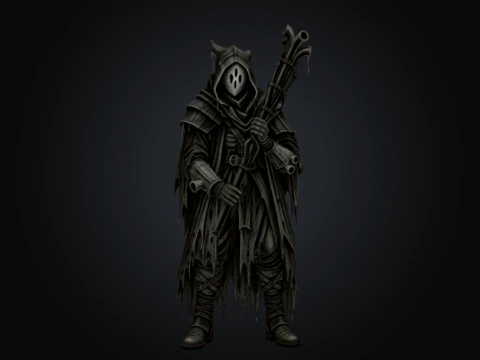 Grime Pipe Scavenger 3D Model