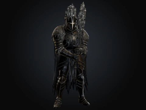 Candle Knight 3D Model