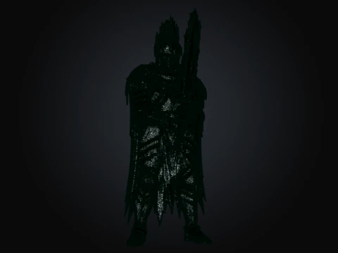Candle Knight 3D Model