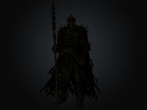 Black Garden Knight 3D Model