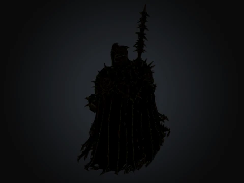 Black Garden Knight 3D Model