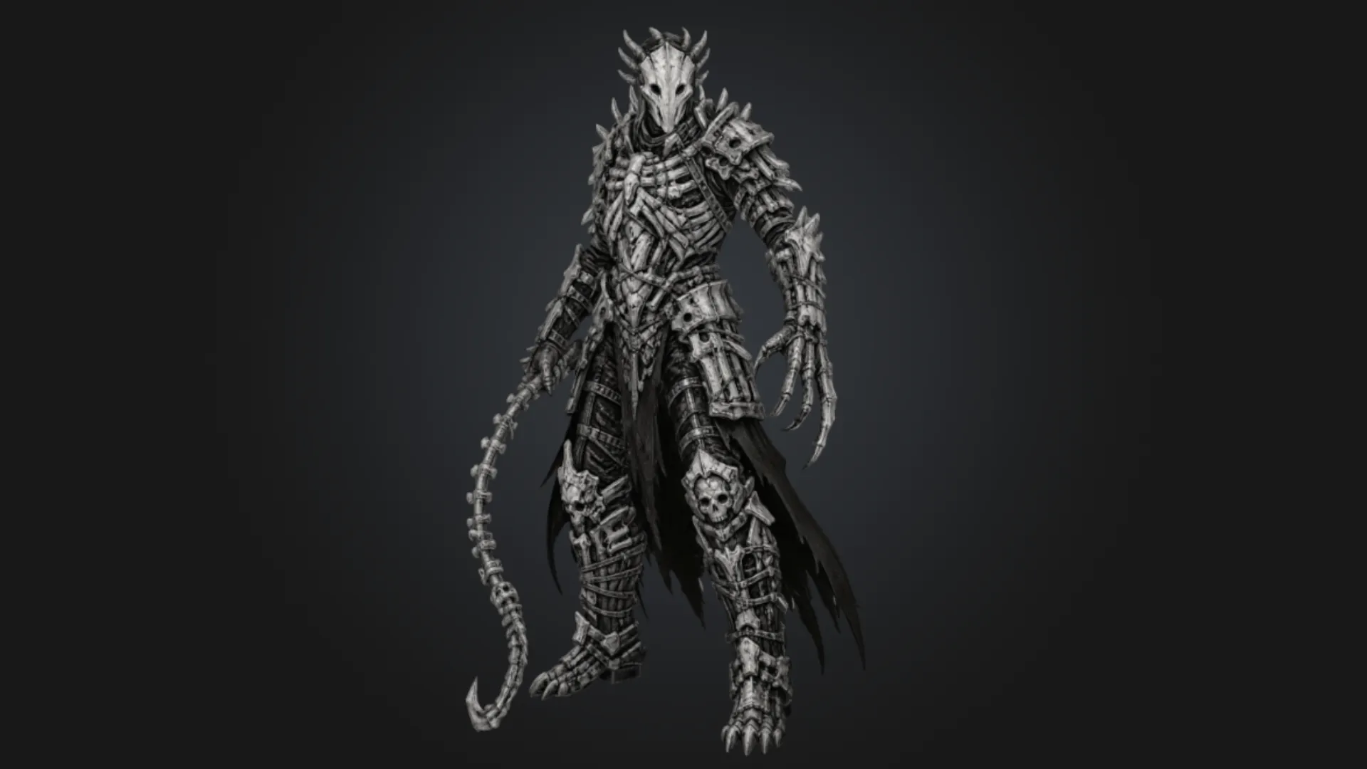 Skeletal Executioner 3D Model .c4d .max .obj .3ds .fbx .stl .blend 