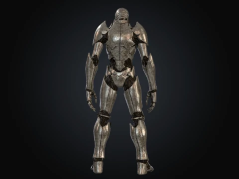 Fissured Porcelain Automaton 3D Model