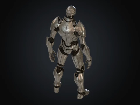 Fissured Porcelain Automaton 3D Model