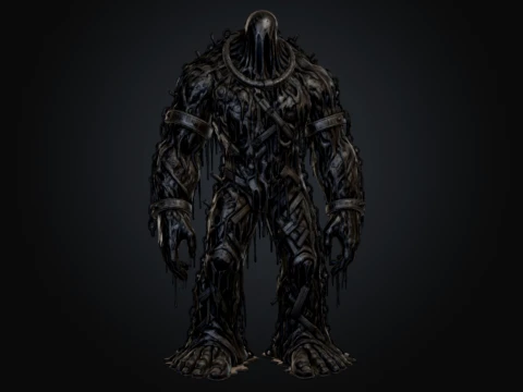 Chained Sludge Golem 3D Model