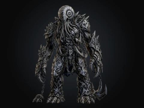 Abyssal Ammonite Juggernaut Modelo 3D