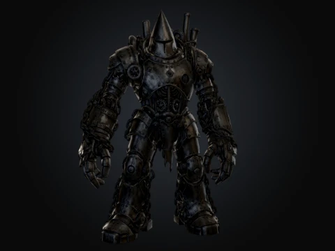 Industrial Clockwork Juggernaut Modelo 3D