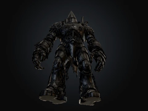 Industrial Clockwork Juggernaut 3D Model